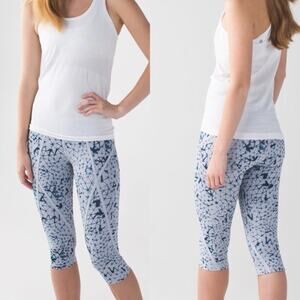 Lululemon Pedal Pace Star Crush Cropped Leggings.